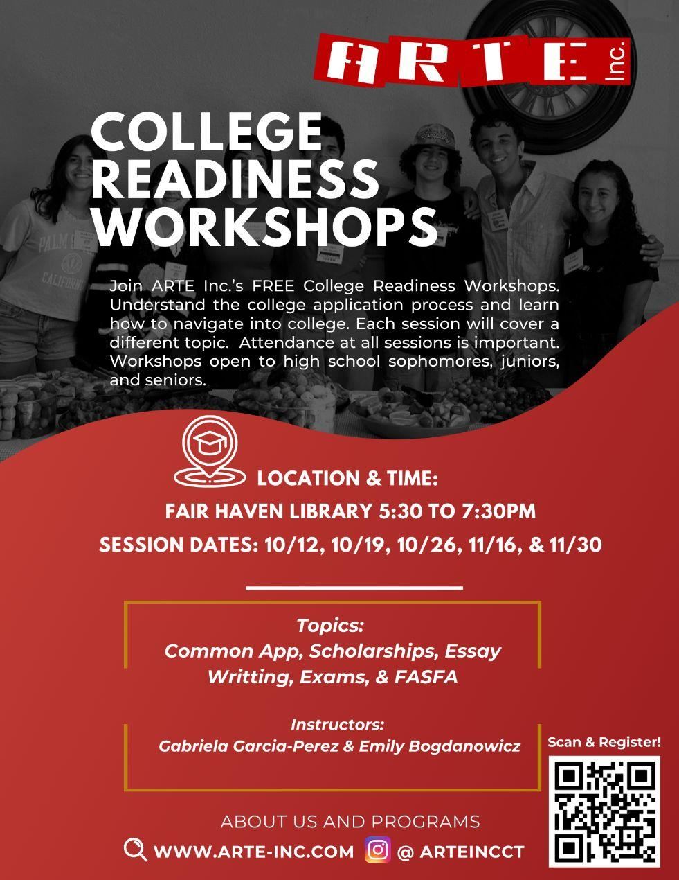 NHPS Arte Ince College Readiness Workshops